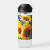 Sonnenblumen Wasserflasche Trinkflasche (Rückseite)