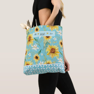 Sonnenblumen Watercolor Tasche