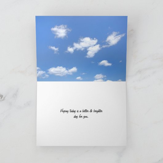 Sonnenblumen werden gut karte (Innenseite)