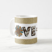 Sonnenblumen Western Liebe Boho Summer Kaffeetasse (Vorderseite Links)
