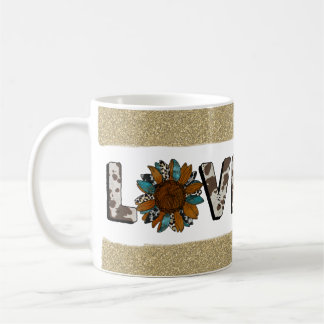 Sonnenblumen Western Liebe Boho Summer Kaffeetasse