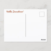 Sonnenblumen wie eine Blume Zitat Fotografisch Postkarte (Rückseite)