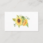 Sonnenblumen Wie viele Candies Baby Duschspielkart Platzkarte (Rückseite)