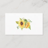 Sonnenblumen Wie viele Corks Brautparty Spielkarte Platzkarte (Rückseite)