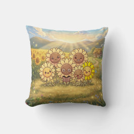 Sonnenblumen-Wiesen-Kissen Kissen