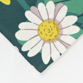 Sonnenblumen-Wiesen-Plüschdecke Fleecedecke (Ecke)