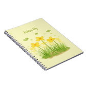 Sonnenblumen-Wildblumen & Schmetterlinge Klassisch Notizblock (Rechte Seite)