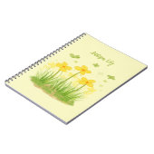 Sonnenblumen-Wildblumen & Schmetterlinge Klassisch Notizblock (Linke Seite)