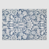 Sonnenblumen William Morris Lila Vintage Blumen Seidenpapier (Vorderseite)