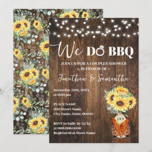Sonnenblumen Wir machen BBQ Paarschwimmbad Landhoc Einladung