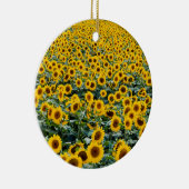 Sonnenblumen, Wisconsin-Feld Keramik Ornament (Rechts)