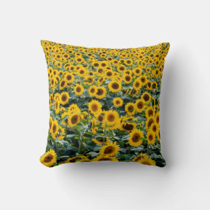 Sonnenblumen, Wisconsin-Feld Kissen