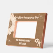 Sonnenblumen Wo Träume hinkommen Neue Zuhause Geätzte Rahmen (Links)