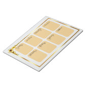 Sonnenblumen-Wochenplaner Notizblock (angewinkelt)