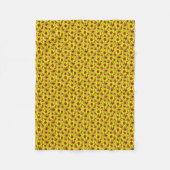Sonnenblumen-Wurfdecke Fleecedecke (Vorderseite)