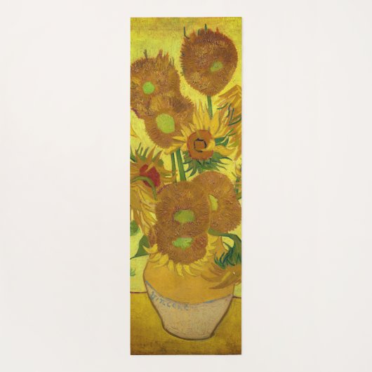 Sonnenblumen Yoga Mat von Van Gogh Yogamatte (Rückseite)