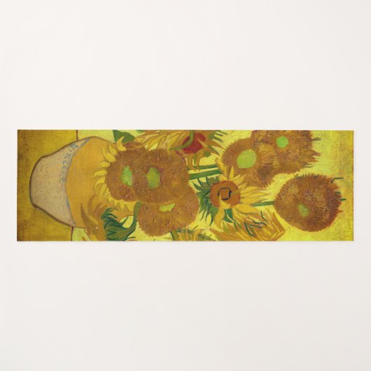 Sonnenblumen Yoga Mat von Van Gogh Yogamatte (Vorderseite (Horizontal))