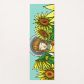 Sonnenblumen Yogamatte (Vorderseite)
