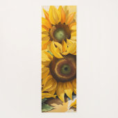Sonnenblumen Yogamatte (Rückseite)