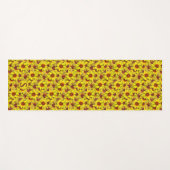 Sonnenblumen-Yogamatte Yogamatte (Vorderseite (Horizontal))