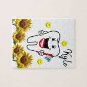 Sonnenblumen Zahnrätsel Puzzle (Horizontal)