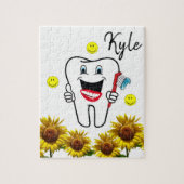 Sonnenblumen Zahnrätsel Puzzle (Vertikal)