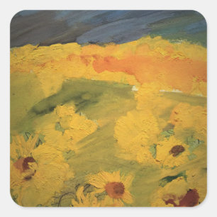 Sonnenblumen Zeichnend Sticker