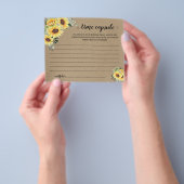 Sonnenblumen Zeit Kapselempfehlung für Coupé-Karte Flyer (Gruppe)