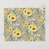 Sonnenblumen Zeit Kapselempfehlung für Coupé-Karte Flyer (Hinten)