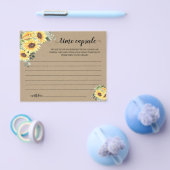 Sonnenblumen Zeit Kapselempfehlung für Coupé-Karte Flyer (Einzeln)