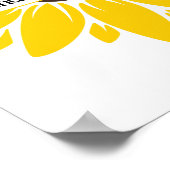 Sonnenblumen-Zitatposter für Büro oder Klassenzimm Poster (Ecke)