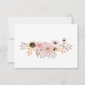 Sonnenblumen zum Essen - RSVP-Antwortkarte RSVP Karte (Rückseite)