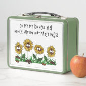 Sonnenblumen zum Party bereit Metall Brotdose (Beispiel)