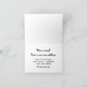 Sonnenblumen Zunahme der Adressenänderung Ankündigung (Innenseite)