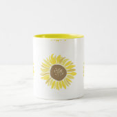 Sonnenblumen Zweifarbige Tasse (Mittel)