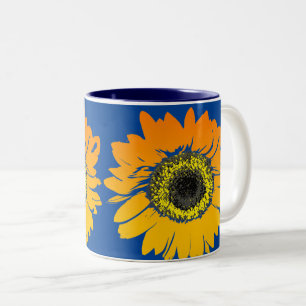 Sonnenblumen Zweifarbige Tasse