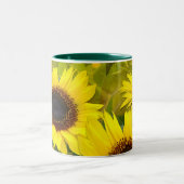 Sonnenblumen Zweifarbige Tasse (Mittel)