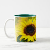 Sonnenblumen Zweifarbige Tasse (Links)