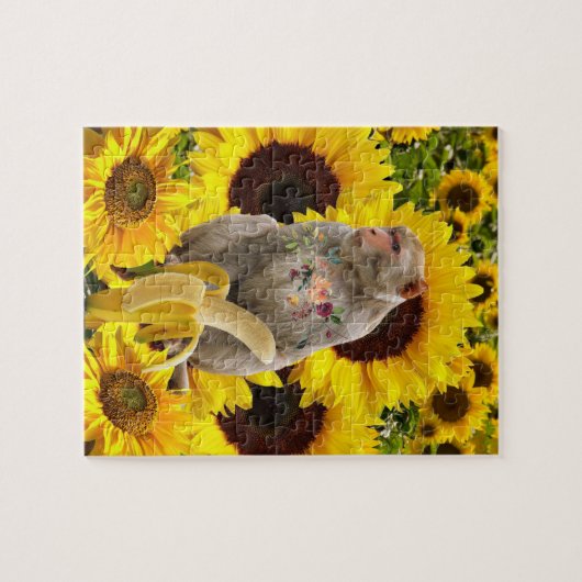 Sonnenblumenaffe Puzzle (Horizontal)