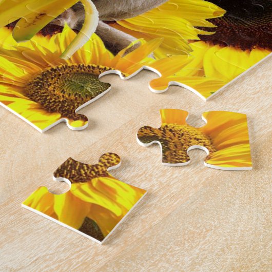 Sonnenblumenaffe Puzzle (Seite)