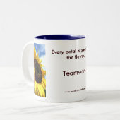 Sonnenblumenahaufnahme durch tdgallery Tasse (Vorderseite Links)