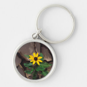 Sonnenblumenanbau aus Rack Schlüsselanhänger