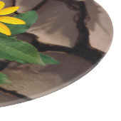 Sonnenblumenanbau aus Rack Schneidebrett (Ecke)