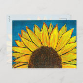 Sonnenblumenanbau Postkarte (Vorne/Hinten)