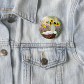 Sonnenblumenanordnung Sonnenschein und Glück Button (Beispiel)