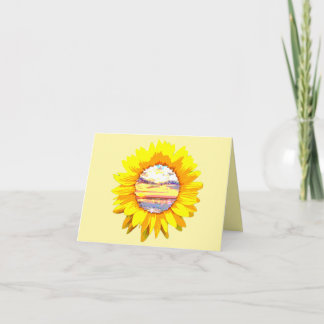 Sonnenblumenaufgang Dankeskarte