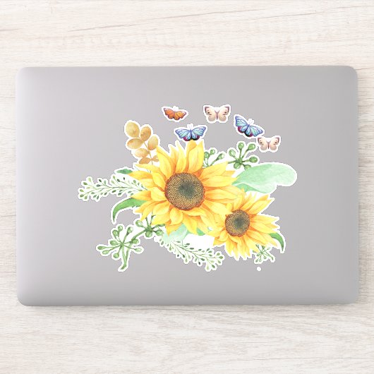 Sonnenblumenaufkleber Aufkleber (Computer)