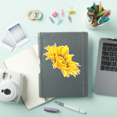 Sonnenblumenaufkleber Aufkleber (iPad Hülle)