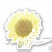 Sonnenblumenaufkleber Aufkleber (Vorderseite)