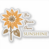 Sonnenblumenaufkleber Aufkleber (Vorderseite)